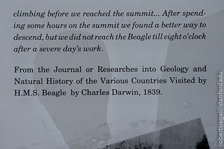 mount wellington darwin plaque